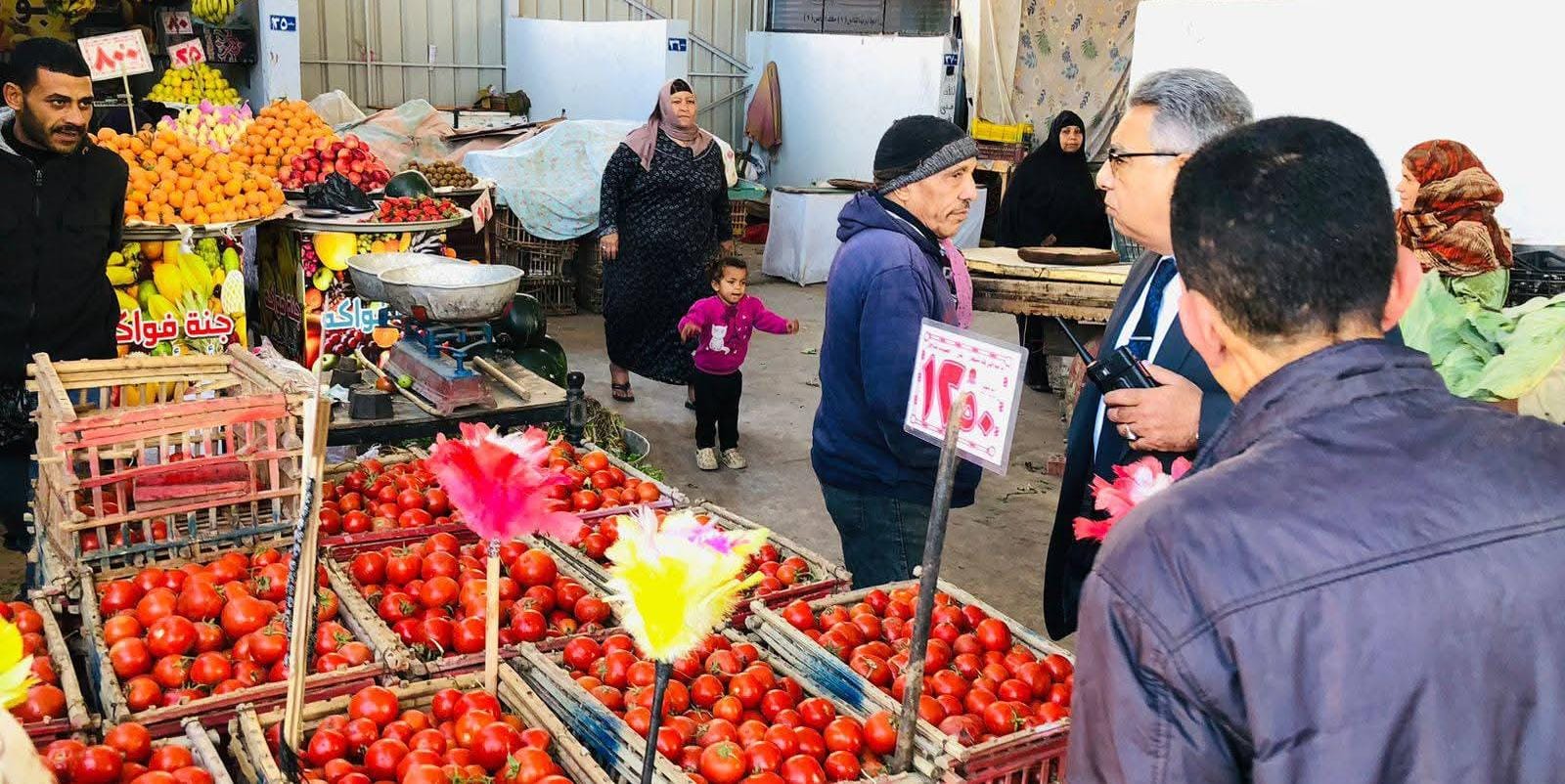 محافظ الدقهلية يتفقد سوق طلخا الحضاري