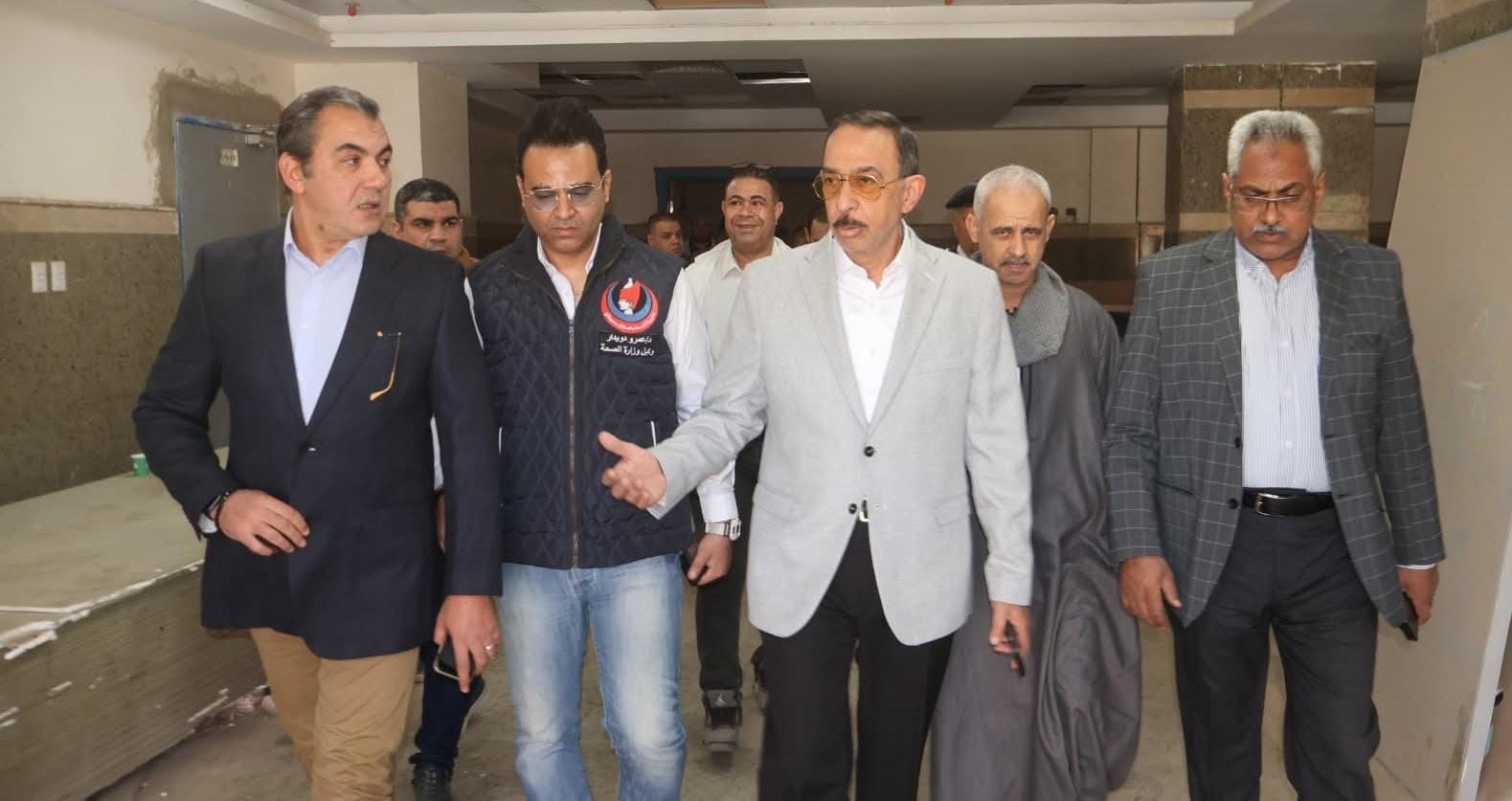 محافظ سوهاج يتفقد أعمال إنشاء مستشفى جرجا الجديدة