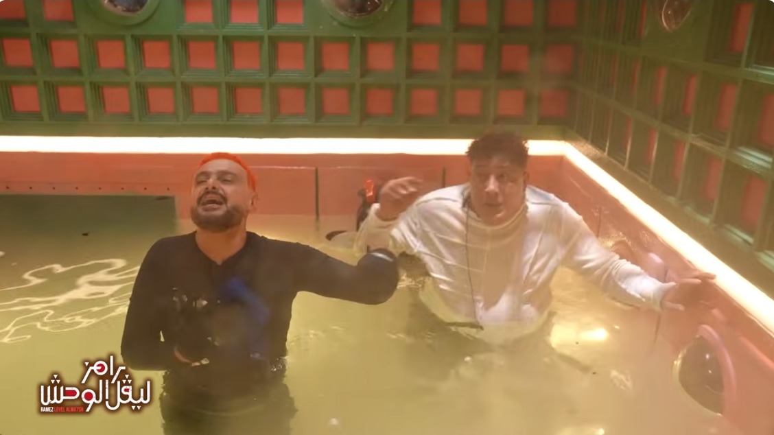 ملخص حلقة حمو بيكا في رامز ليفل الوحش صريخ حمو من ضربات رامز "يا بسطاويسي هو مفيش غيري؟"