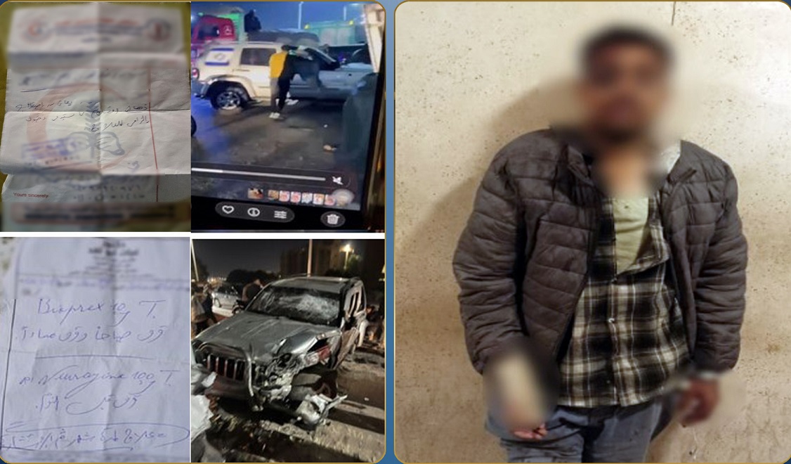 الداخلية : صاحب سيارة الملصق الاسرائيلي  يعاني من أمراض نفسية