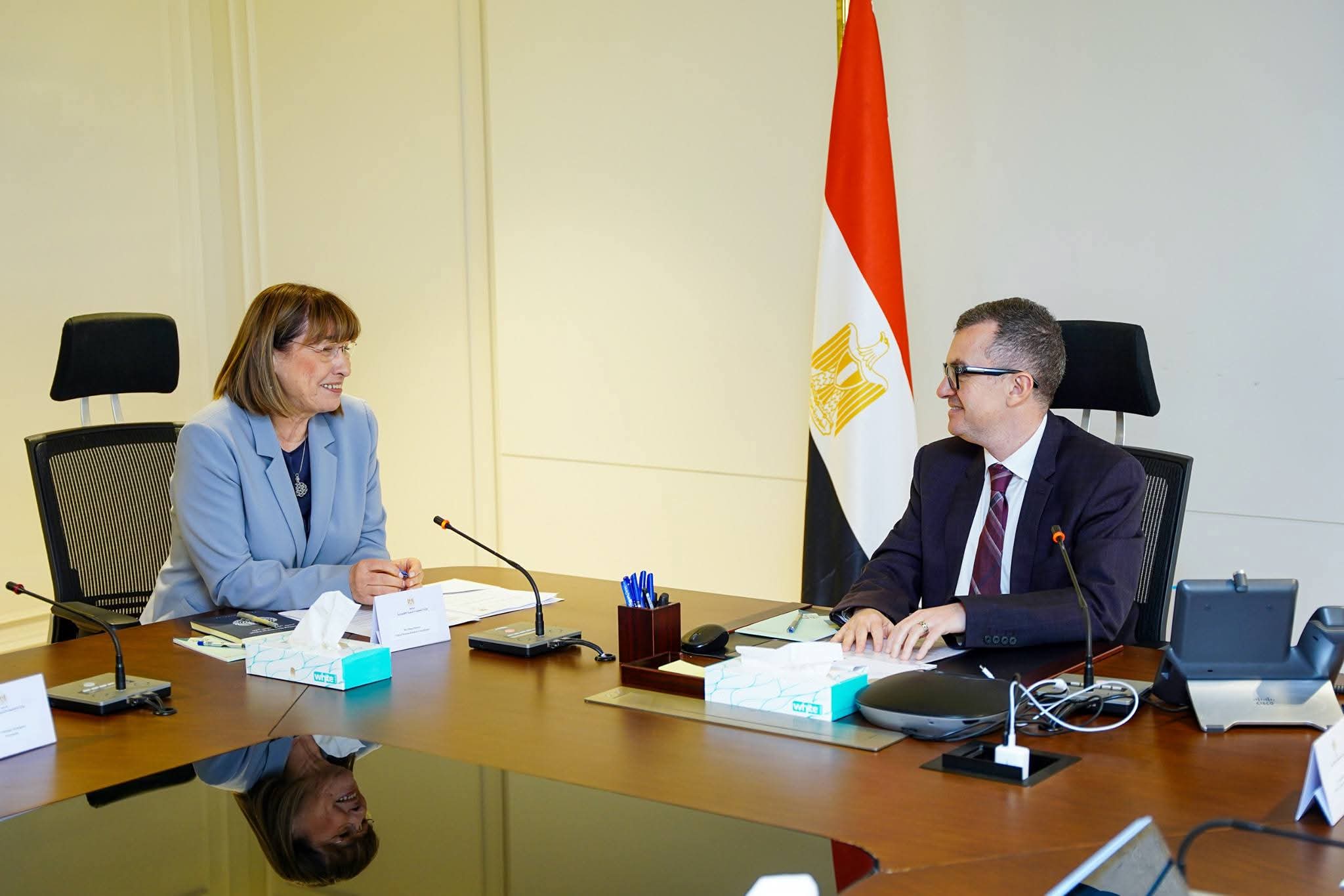 وزير التخطيط يبحث مع المنسق المقيم للأمم المتحدة تعزيز مسارات التنمية المستدامة