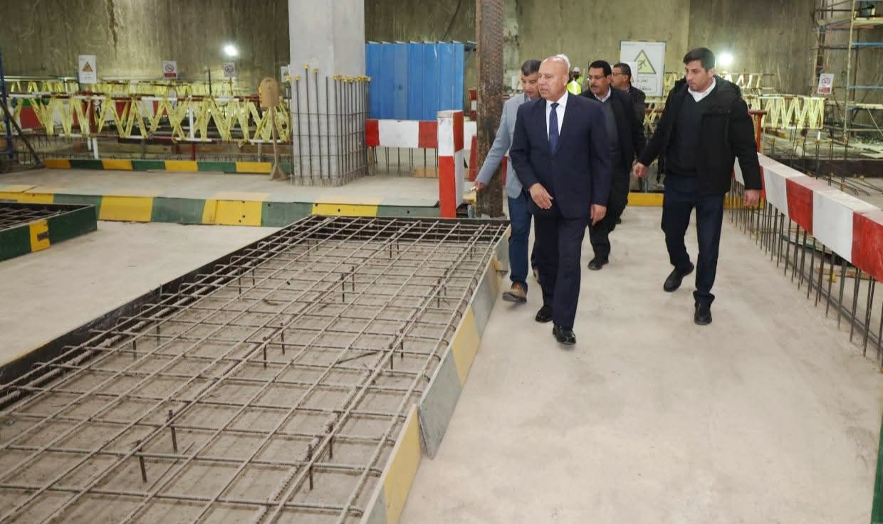 وزير النقل يتفقد محطة الملك الصالح بمشروع المرحلة الأولى للخط الرابع للمترو