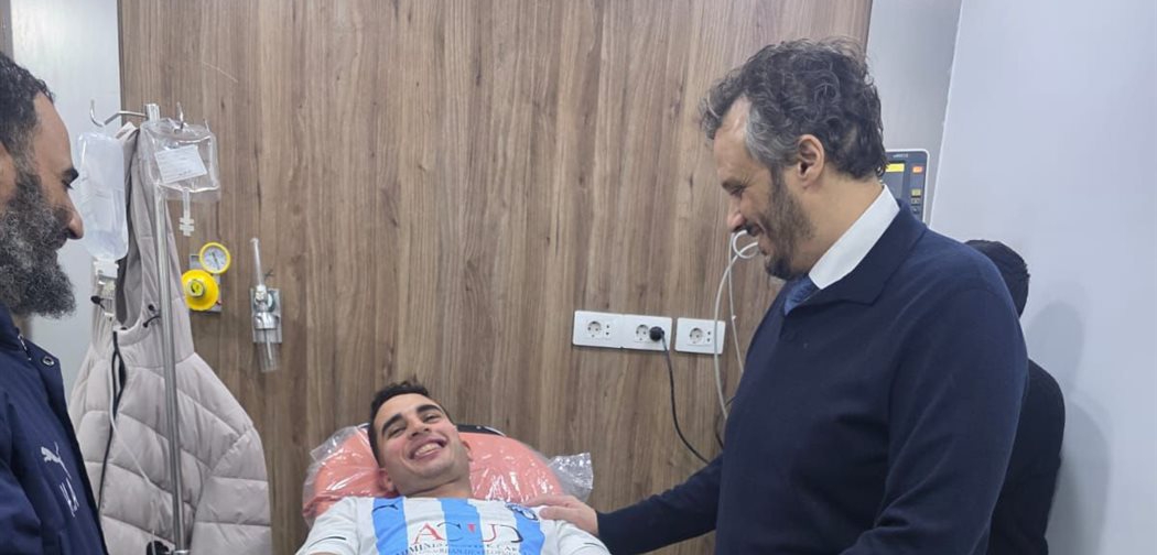 وزير الرياضة يطمئن على محمد حمدي.. ويكلف اللجنة الطبية بالوزارة بمتابعة حالته