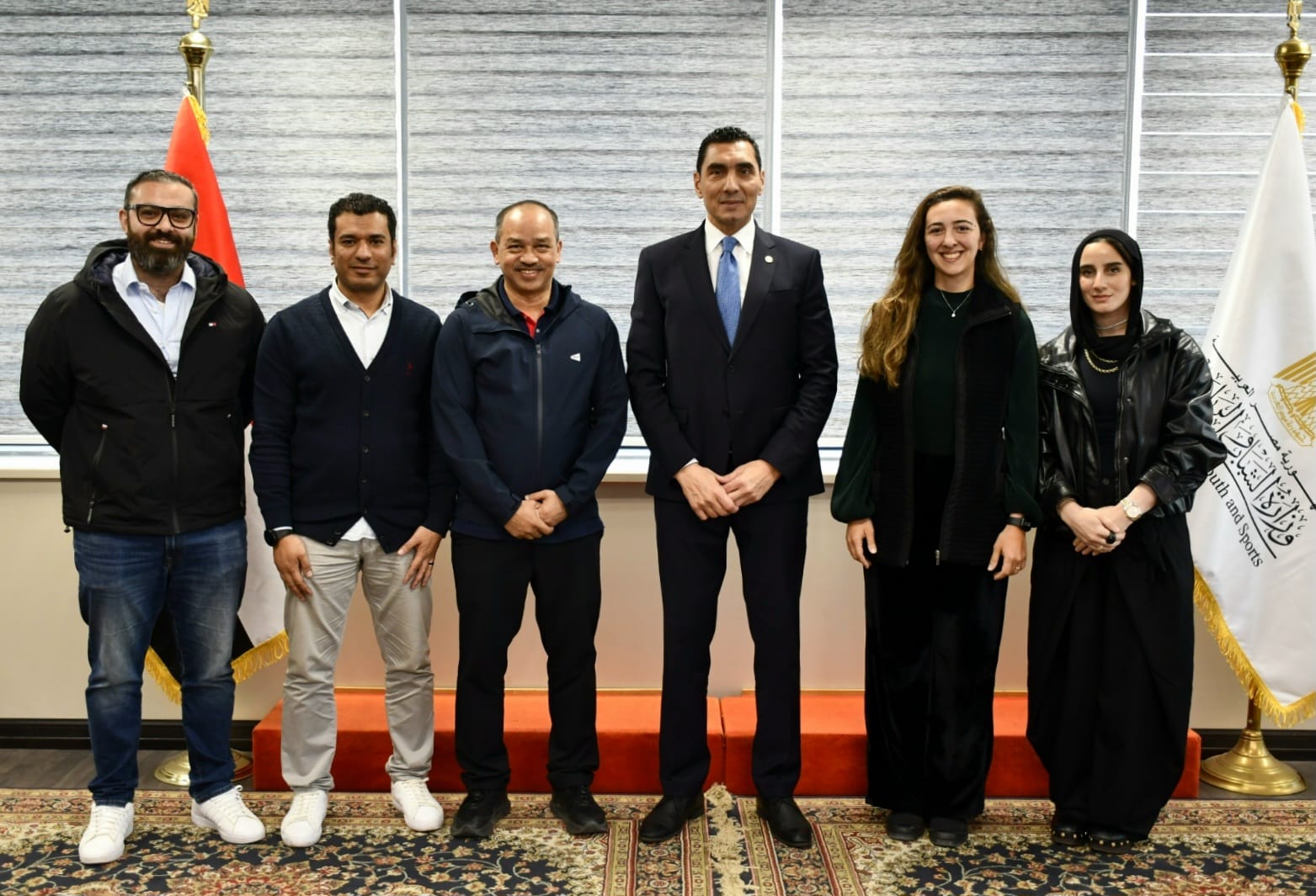 جوهر نبيل يلتقي وفد الاتحاد الدولي للريشة الطائرة