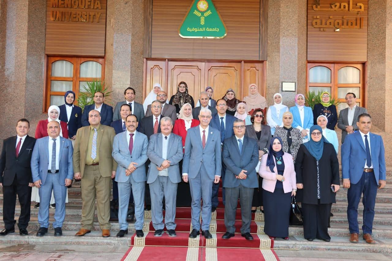 رئيس جامعة المنوفية يستقبل فرق الهيئة القومية لضمان الجودة لزيارة عدد من الكليات