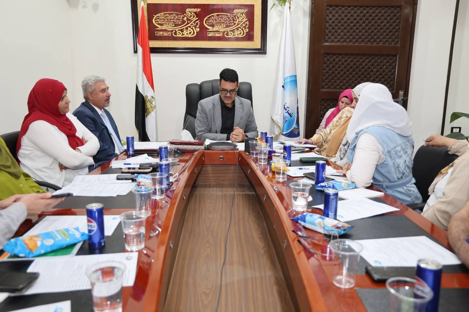 فودة يترأس إجتماع المجلس التنفيذي لمياه القليوبية لمتابعة خطط التشغيل وتحسين مستوى الخدمات