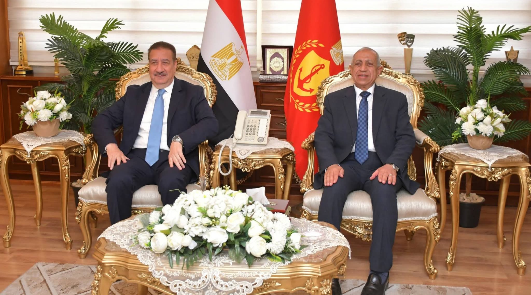 محافظ بورسعيد يستقبل رئيس الأكاديمية العربية للعلوم والتكنولوجيا والنقل البحري