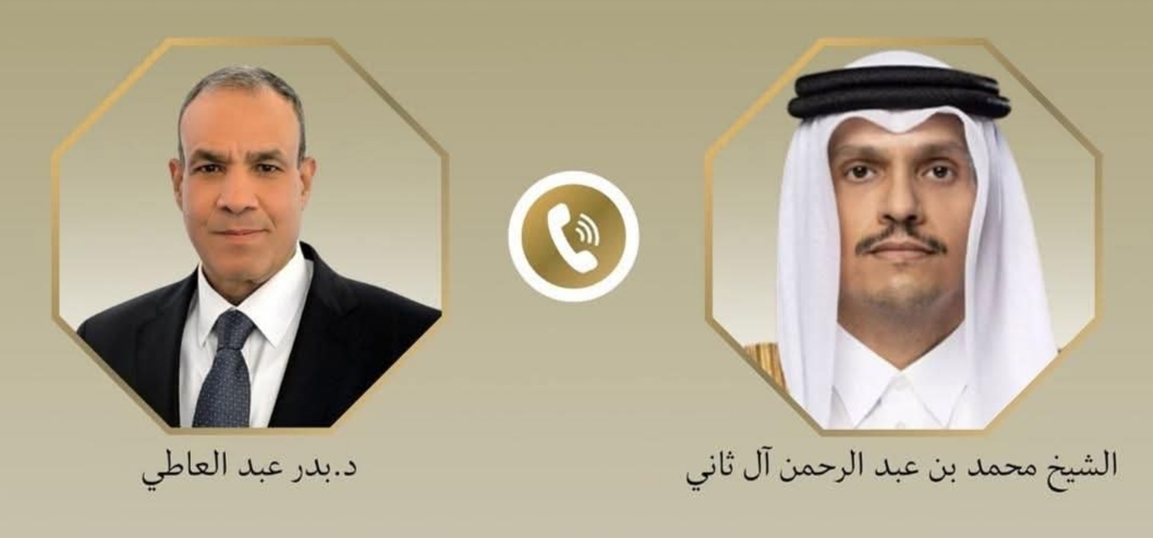 وزير الخارجية يبحث مع رئيس مجلس الوزراء القطري خفض التصعيد الإقليمي