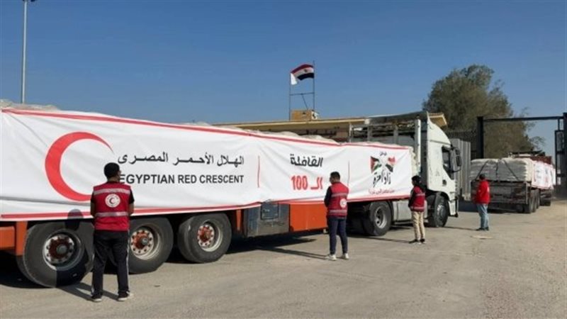 من مصر إلى غزة.. كواليس استعداد الهلال الأحمر لإطلاق القافلة الإغاثية رقم 2