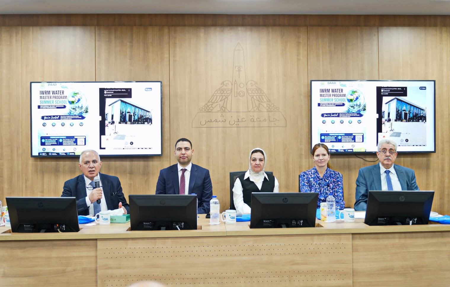 افتتاح فعاليات ورشة العمل التعريفية لبرنامج ماجستير الإدارة المتكاملة للموارد المائية بجامعة عين شمس