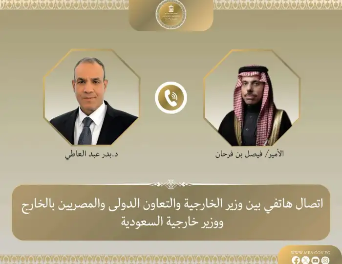 وزير الخارجية يبحث مع نظيره السعودي جهود خفض التصعيد في المنطقة