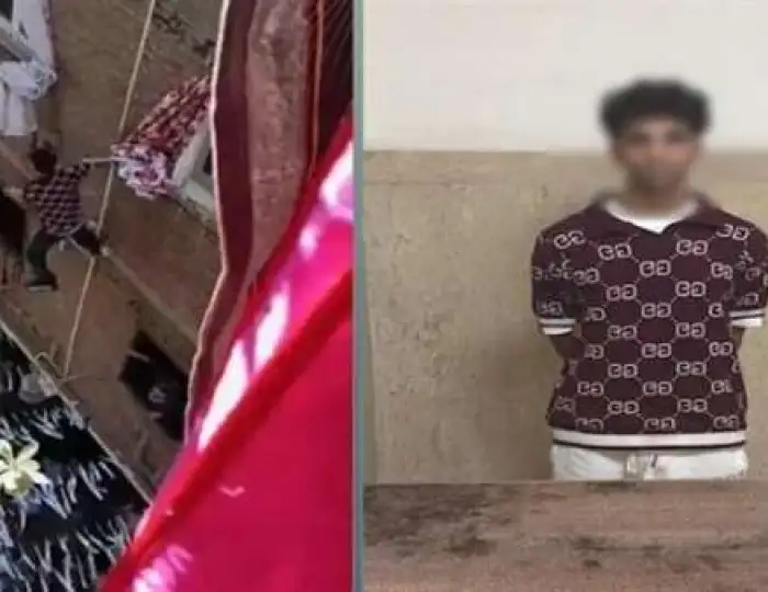 عرض حياة المواطنين للخطر.. القبض على شاب رقص أعلى ماسورة غاز طبيعي بالجيزة
