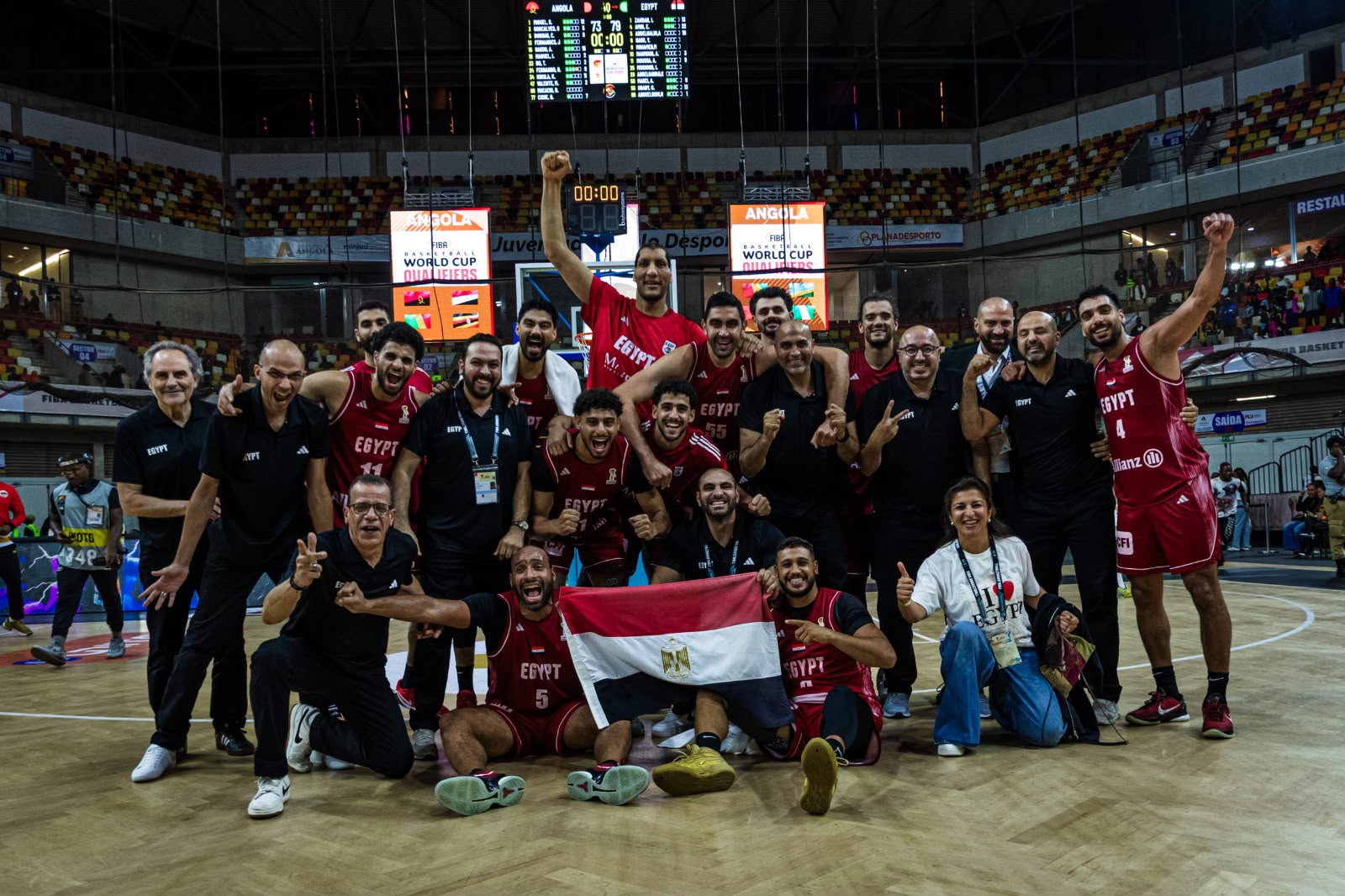 منتخب مصر في مواجهة أوغندا في ختام تصفيات النافذة الثالثة لكأس العالم لكرة السلة 2027