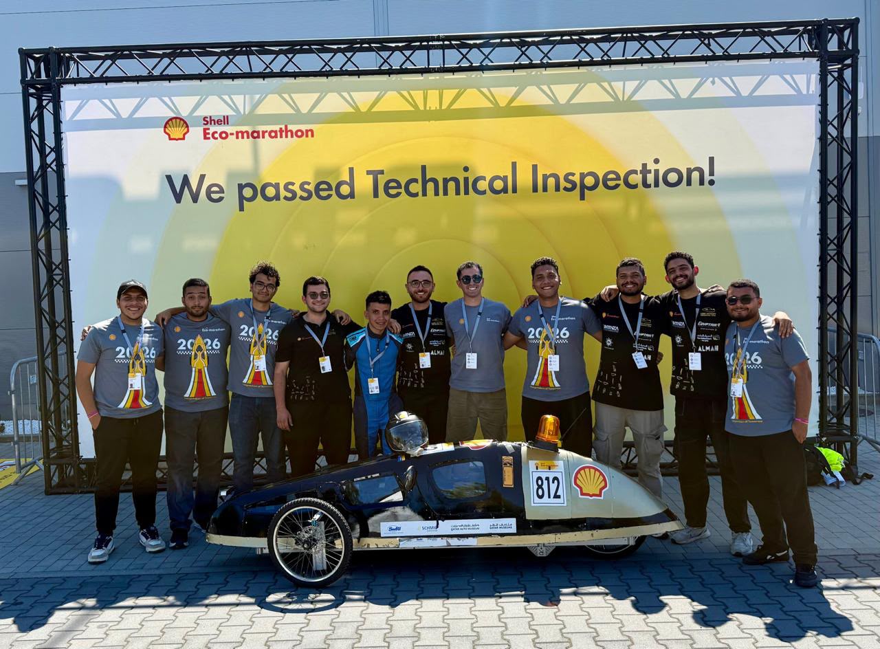 فريق هندسة القاهرة يجتاز الفحص الفني لمسابقة Shell Eco-Marathon للسيارات ذاتية القيادة ببولندا