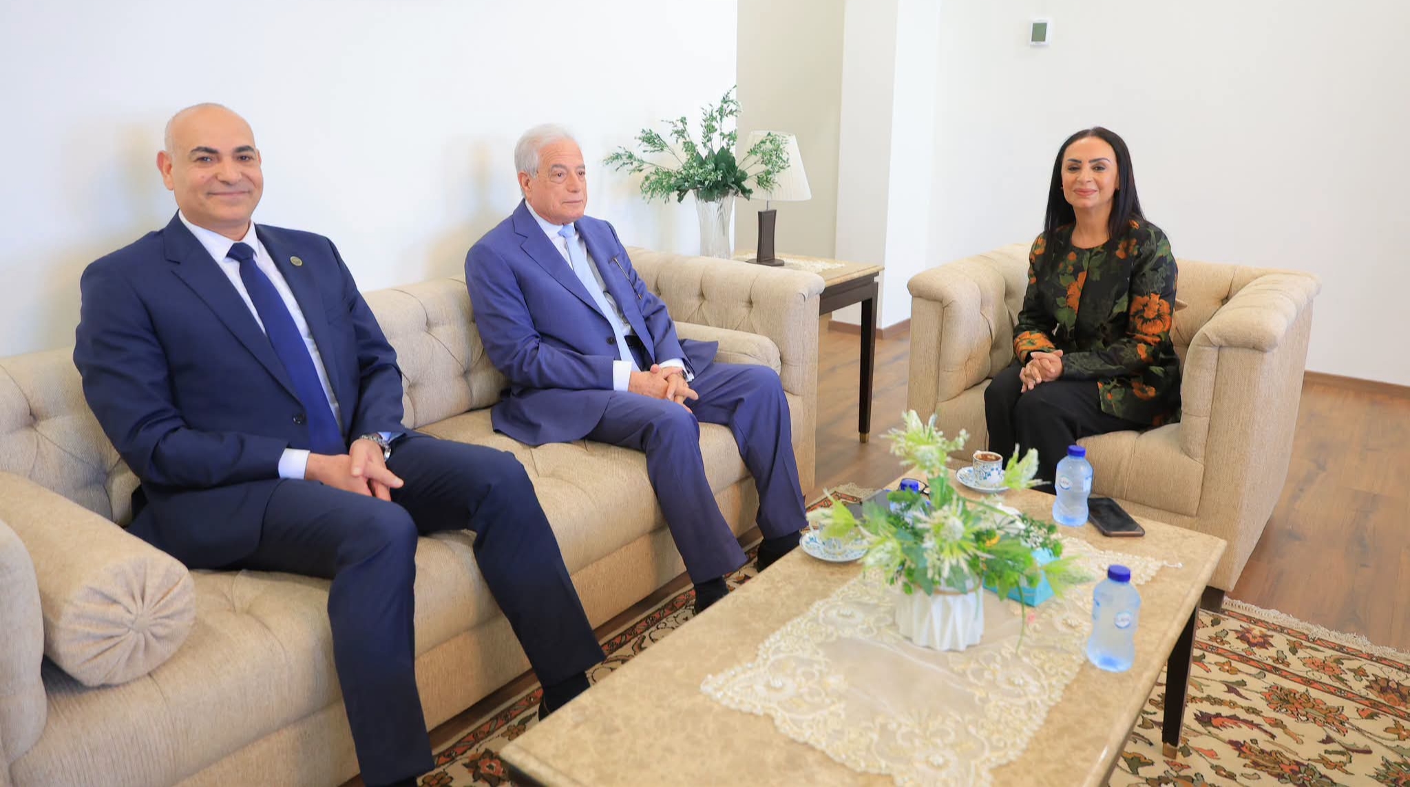 وزيرة التضامن تلتقي مستشار رئيس الجمهورية للتنمية المحلية ورئيس جامعة مدينة السادات